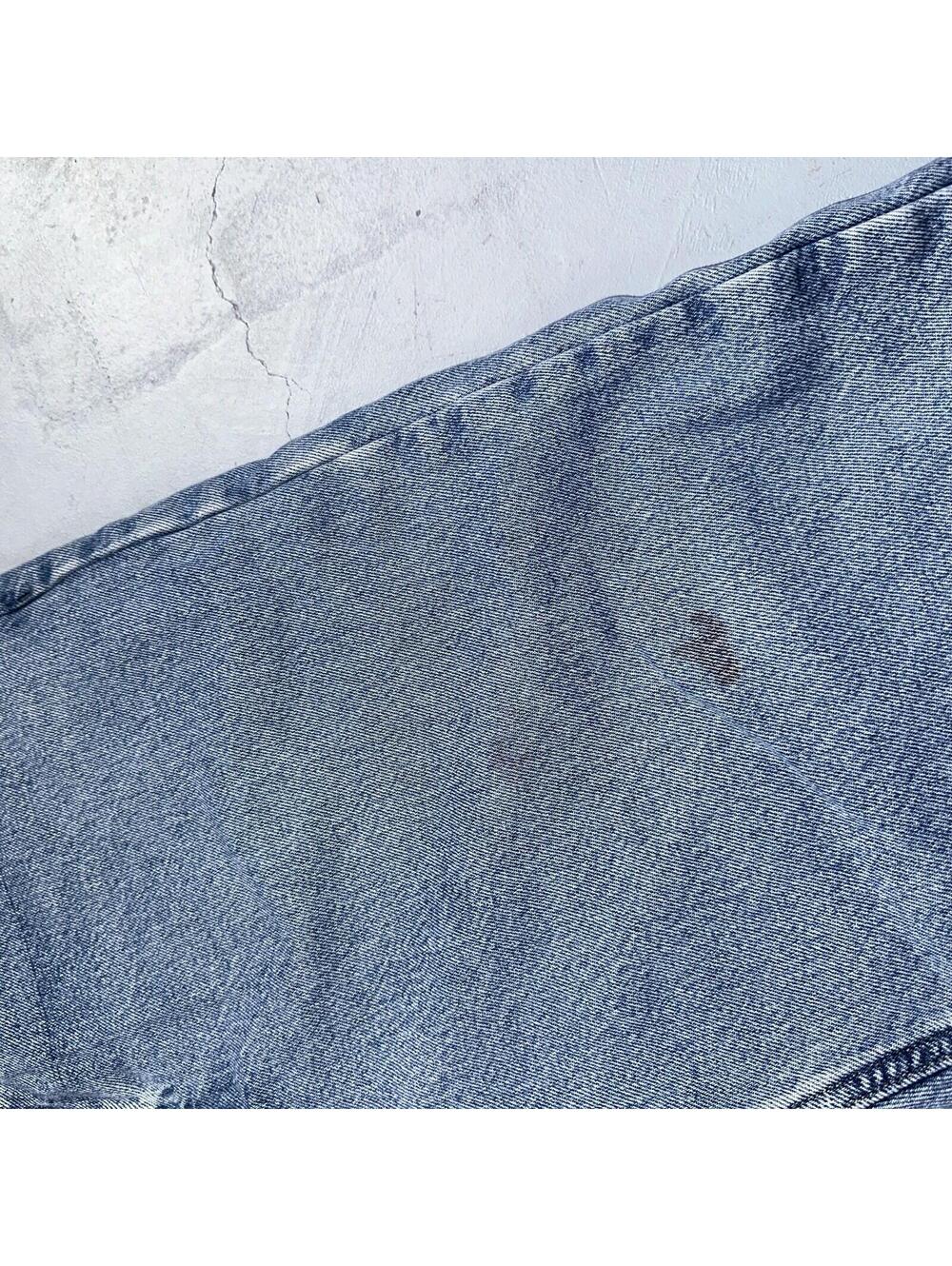 Carhartt Jeans Mens 38x32 Blue Denim Flannel Lined Relaxed Fit Chore Workwear - Picture 8 of 16